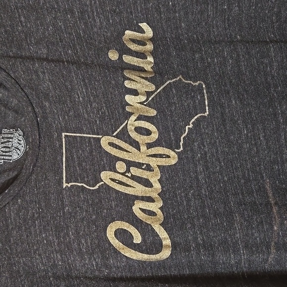 California Dark Charcoal Grey T-Shirt Size XL - Picture 2 of 7